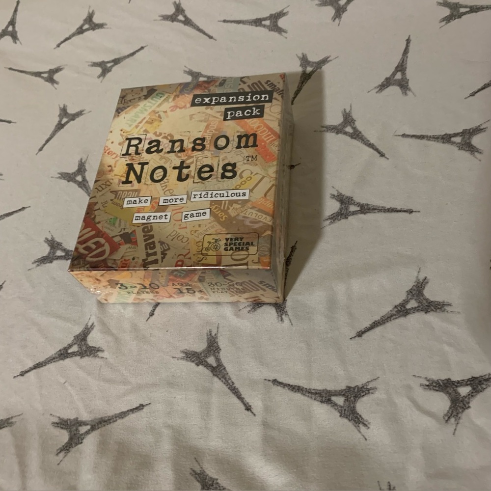 Ransom Notes Expansion Pack. Sealed. Magnet game.